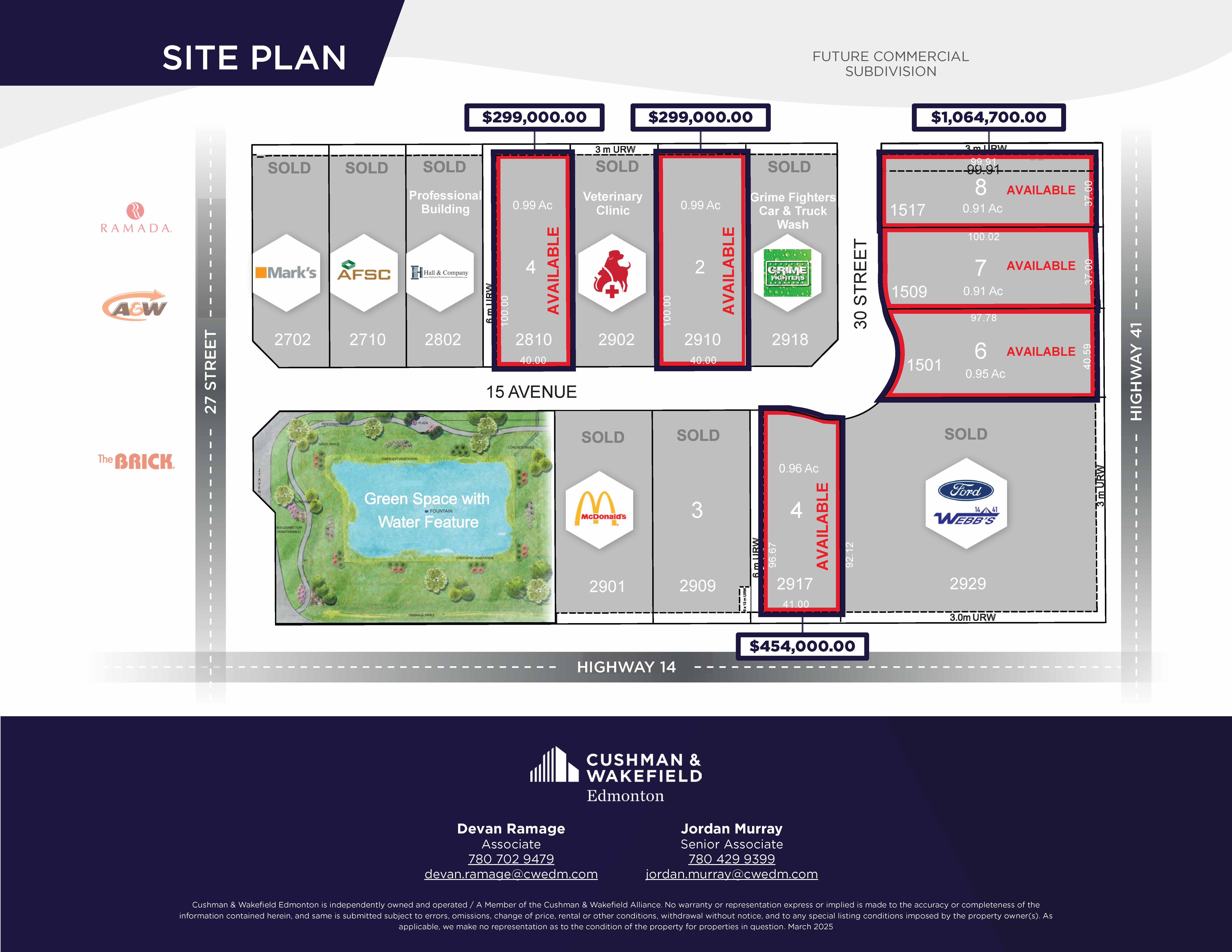 Wainwright 14/41 Common Lots for Sale